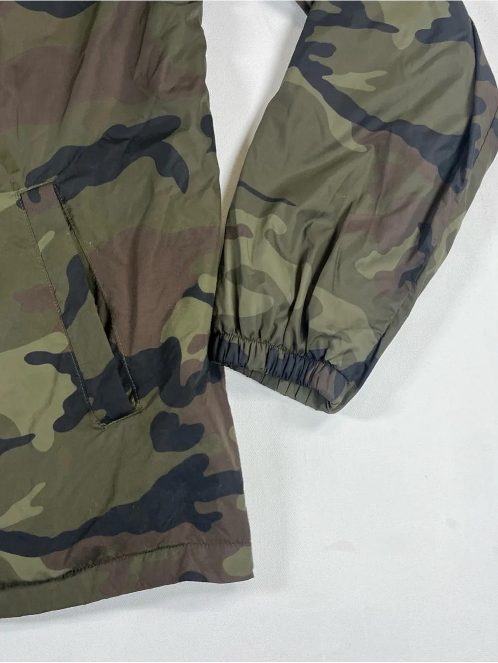 Spitfire Camo Windbreaker Coaches Jacket Snap Front Skateboarding Skater Mens S